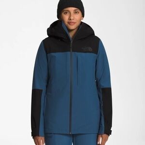 The North Face ThermoBall Eco Snow Triclimate Jacket in Shady Blue/TNF Black M